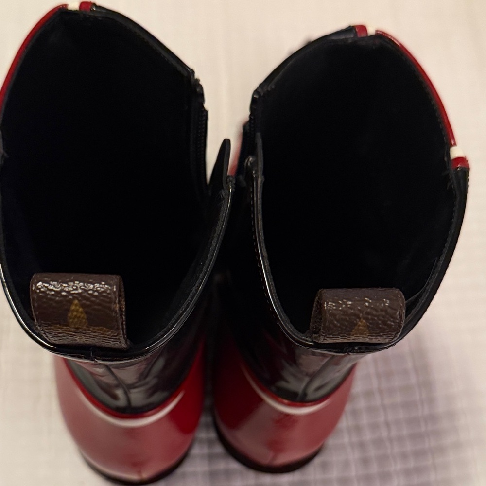 Louis Vuitton Red and Black Women's Boots - Picture 7 of 11